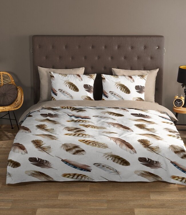 Goodmorning Dekbedovertrek Fedra Sand 200 x 200/220