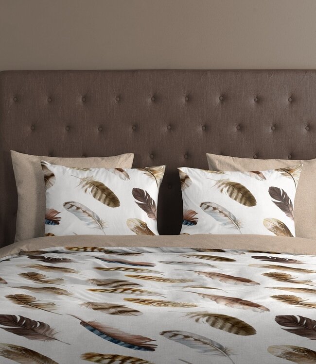 Ritzzly Dekbedovertrek met rits Fedra Sand