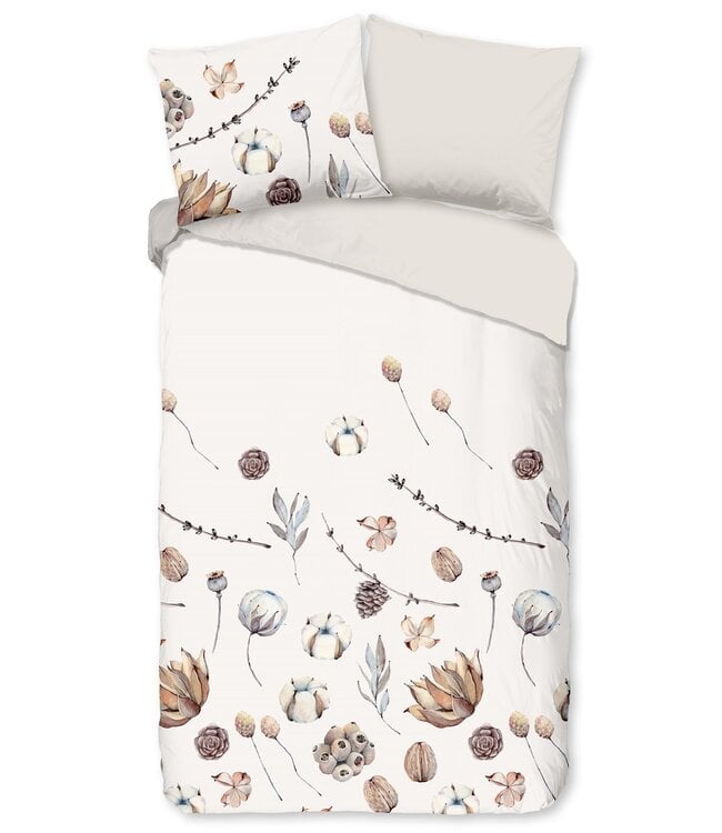 Ritzzly Dekbedovertrek met rits Flanel Mirre Sand