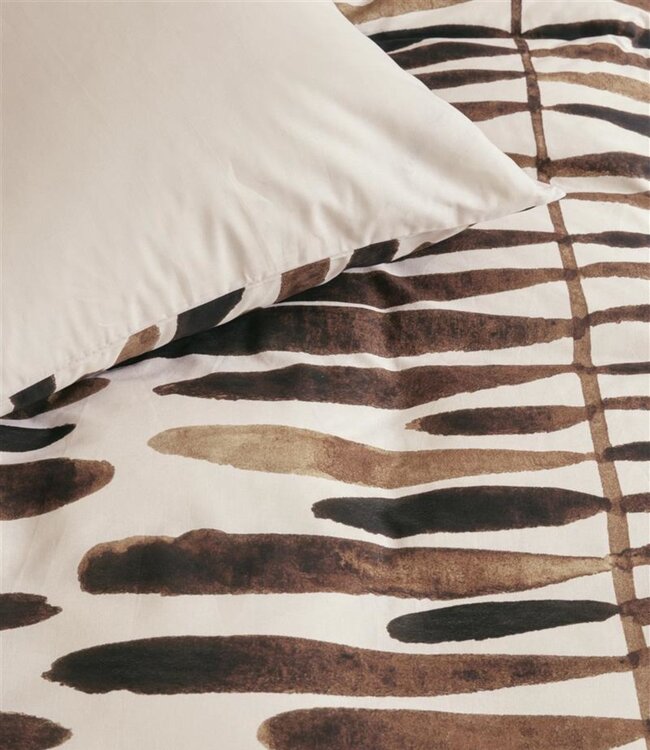 VT WONEN Dekbedovertrek Botanic Stripe