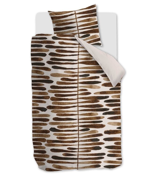 VT WONEN Dekbedovertrek Botanic Stripe