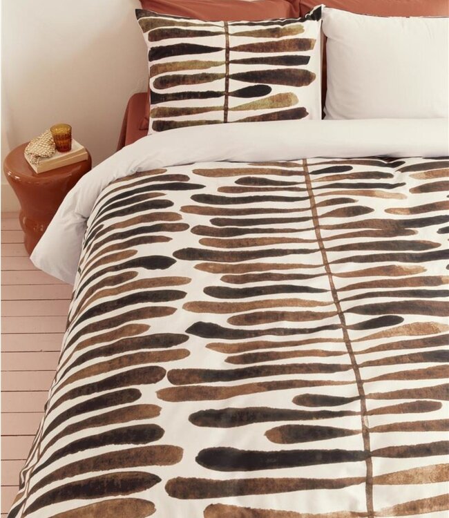 VT WONEN Dekbedovertrek Botanic Stripe 200 x 200/220