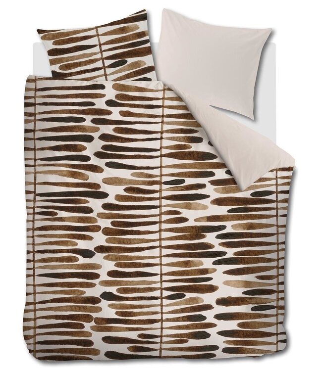 VT WONEN Dekbedovertrek Botanic Stripe 200 x 200/220