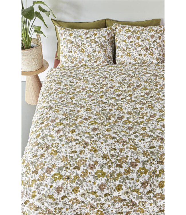 Beddinghouse Dekbedovertrek Tess Ochre 200 x 200/220