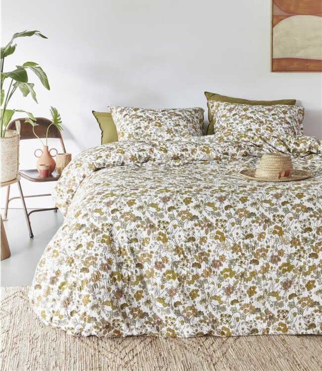 Beddinghouse Dekbedovertrek Tess Ochre 200 x 200/220