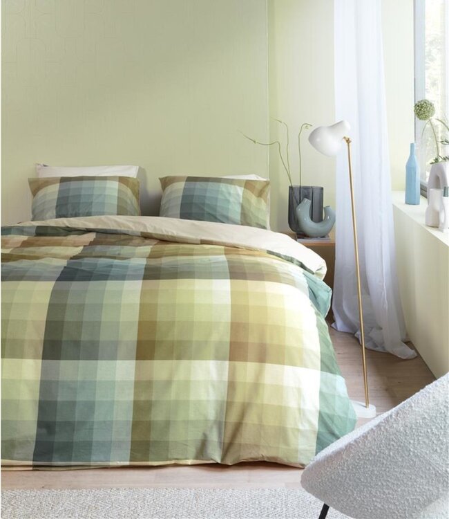Beddinghouse Dekbedovertrek Dorian Grey Green 200 x 200/220