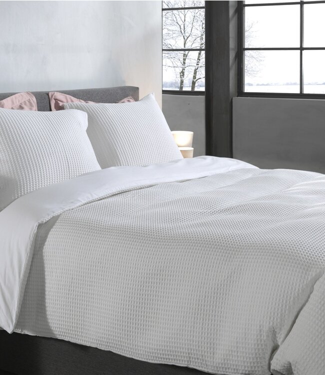 Heckett Lane Dekbedovertrek Vafala Super White 240 x 200/220