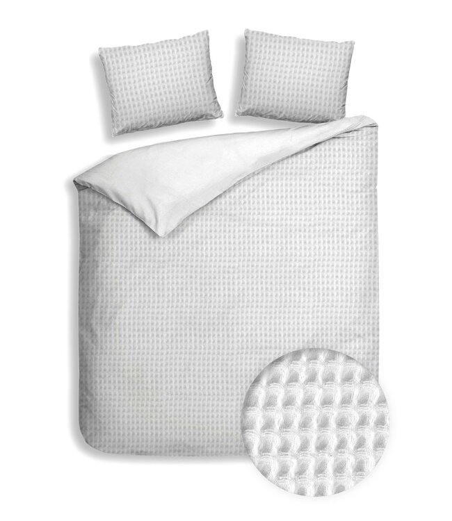 Heckett Lane Dekbedovertrek Vafala Super White 240 x 200/220