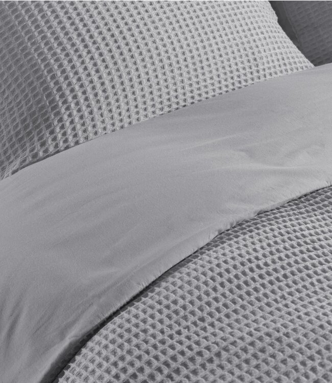 Heckett Lane Dekbedovertrek Vafala Melange Grey 240 x 200/220