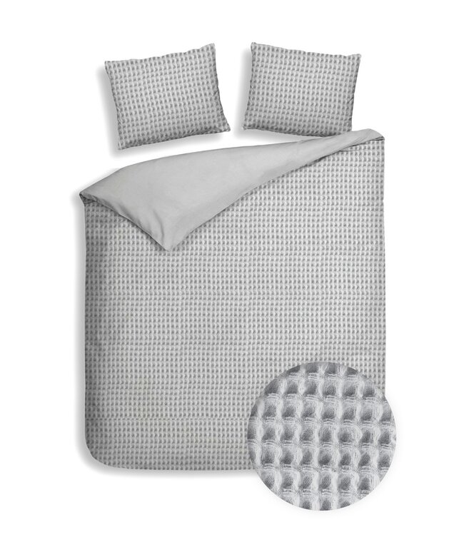 Heckett Lane Dekbedovertrek Vafala Melange Grey 240 x 200/220