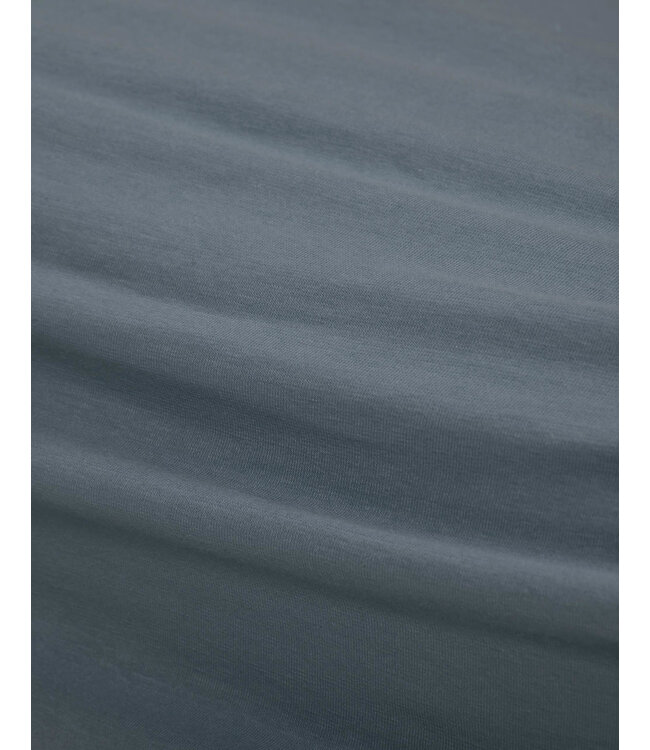 Essenza Organic Jersey Hoeslaken Stone Blue