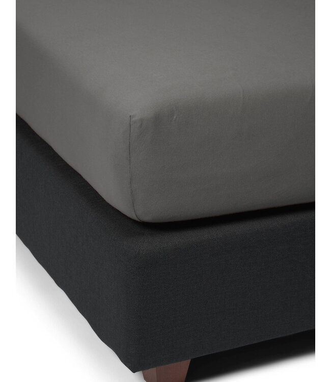 Essenza Organic Jersey Hoeslaken Steel Grey