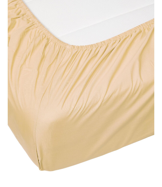 Essenza Hoeslaken Minte Yellow Straw Katoen Satijn