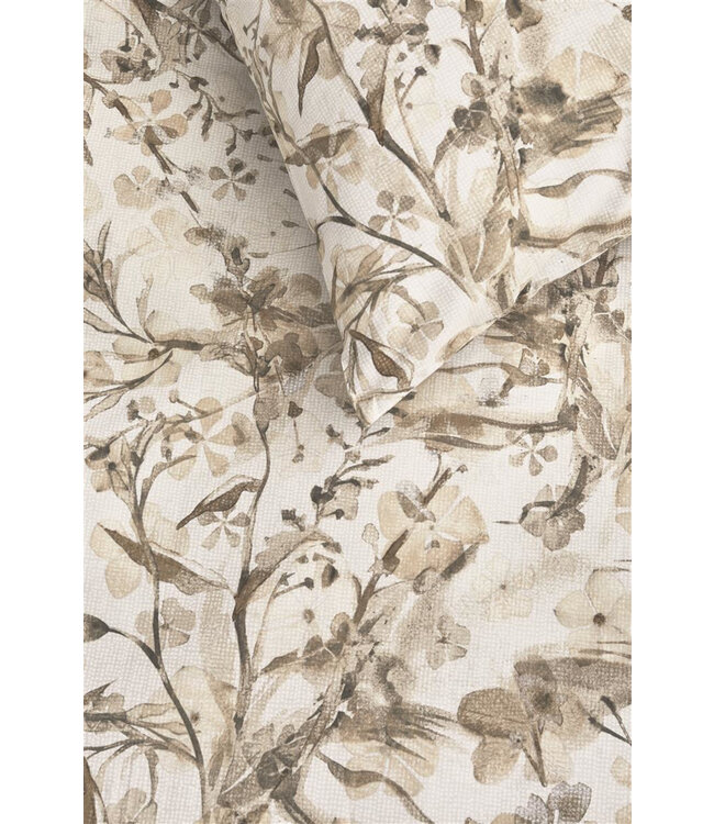 Rivièra Maison Dekbedovertrek Blushing Blooms Sand