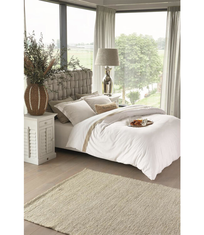 Rivièra Maison Dekbedovertrek Ease White 200 x 200/220