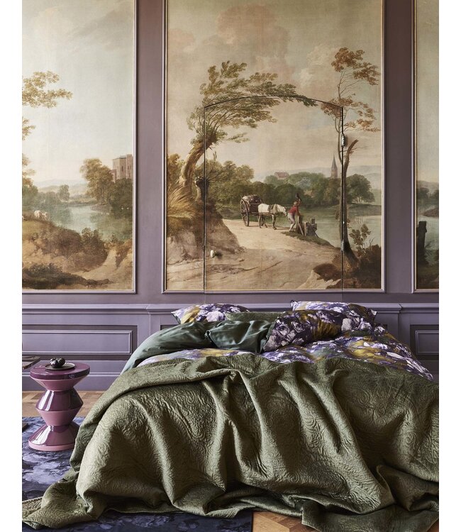 Essenza Dekbedovertrek Leila Forest Green 240 x 200/220