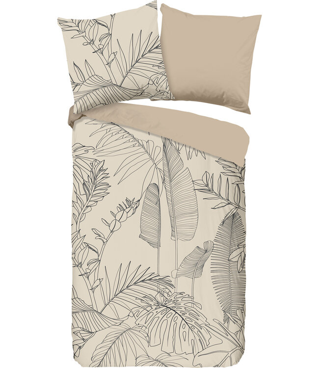 Ritzzly Dekbedovertrek met rits SYM Sand