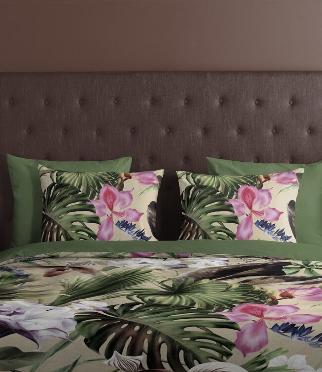 Ritzzly Dekbedovertrek met rits Irze Groen