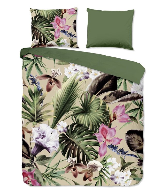 Ritzzly Dekbedovertrek met rits Irze Groen