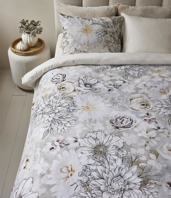 Rivièra Maison Dekbedovertrek Flourish Sand 200 x 200/220