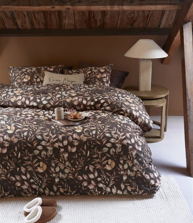 Rivièra Maison Dekbedovertrek Faded Fall Brown 200 x 200/220