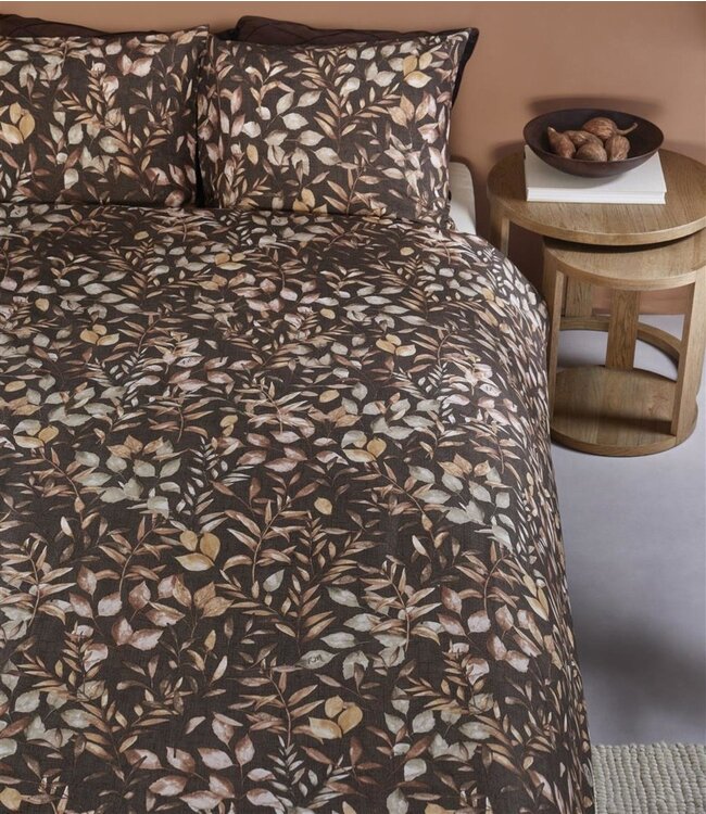 Rivièra Maison Dekbedovertrek Faded Fall Brown 260 x 200/220
