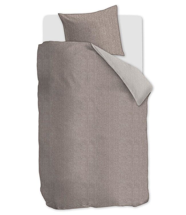 Rivièra Maison Dekbedovertrek Chevron Weave Brown