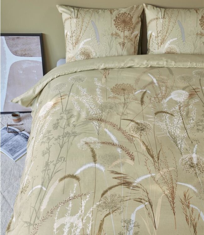 Beddinghouse Dekbedovertrek Amelie Green - Uitverkocht