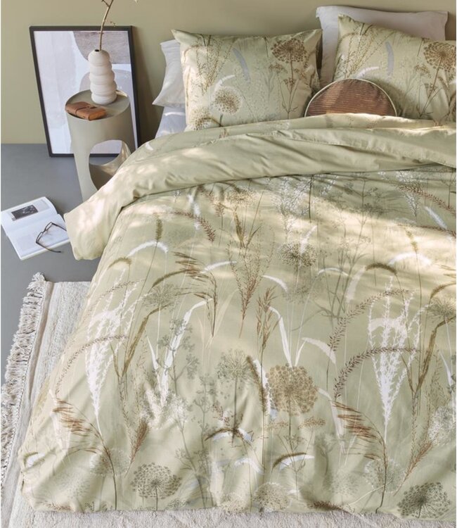 Beddinghouse Dekbedovertrek Amelie Green - Uitverkocht