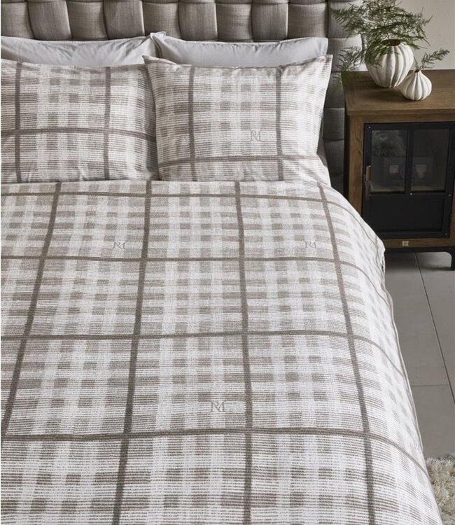 Rivièra Maison Dekbedovertrek Flanel Brody Zand