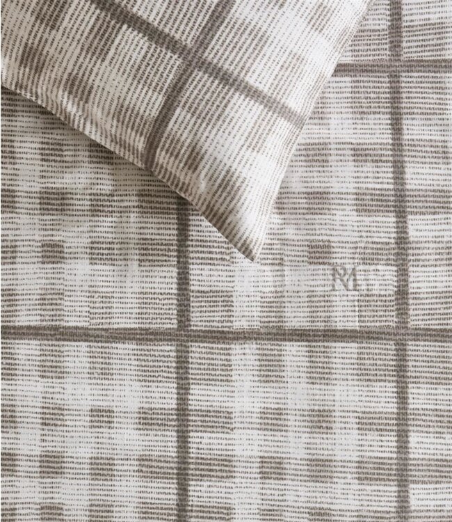 Rivièra Maison Dekbedovertrek Flanel Brody Zand