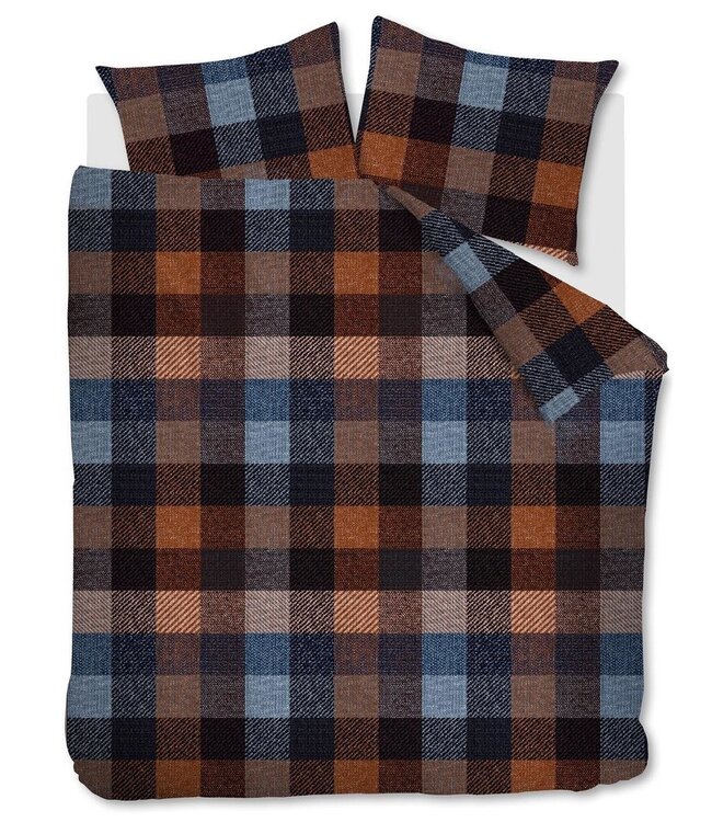 Beddinghouse Dekbedovertrek Flanel Beckett Blue 240 x 200/220