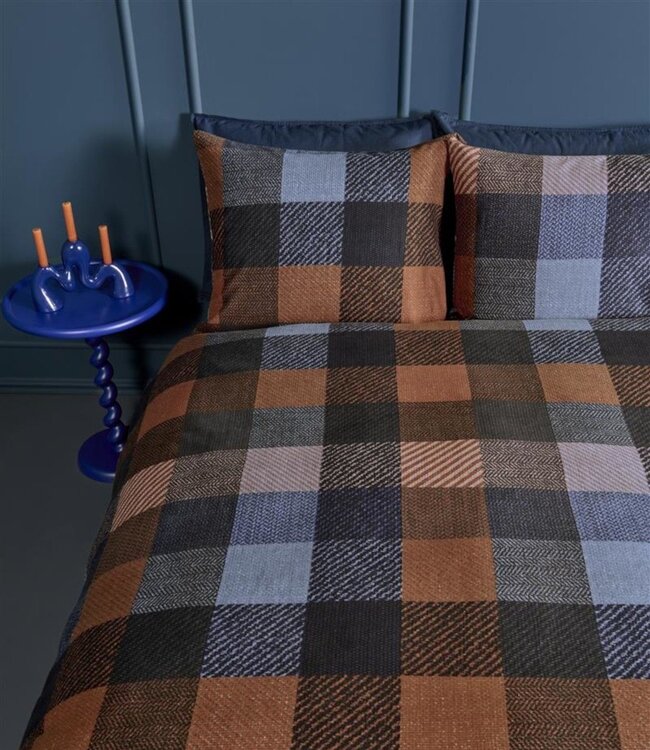 Beddinghouse Dekbedovertrek Flanel Beckett Blue 240 x 200/220