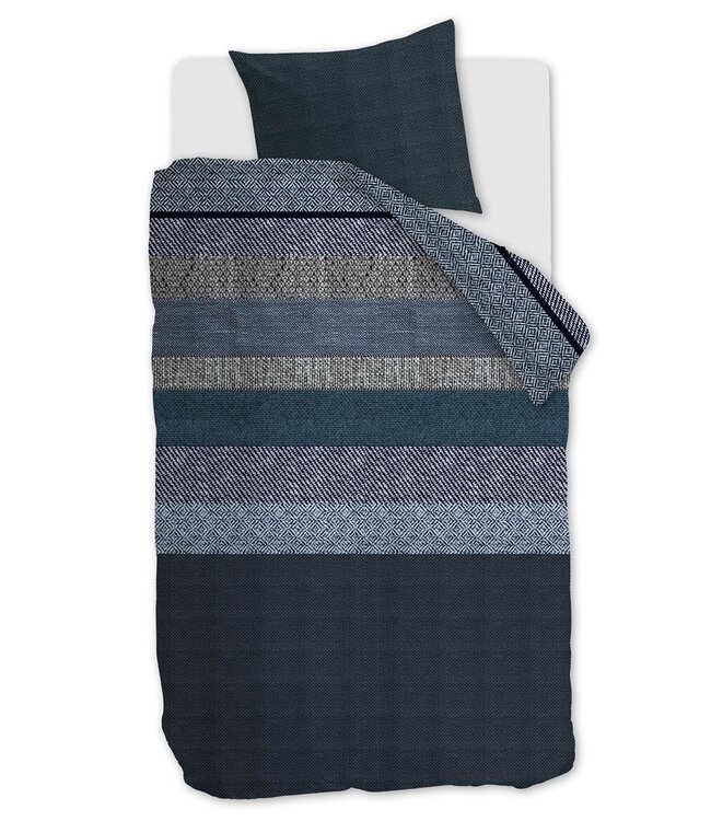 Beddinghouse Dekbedovertrek Flanel Enzo Blue