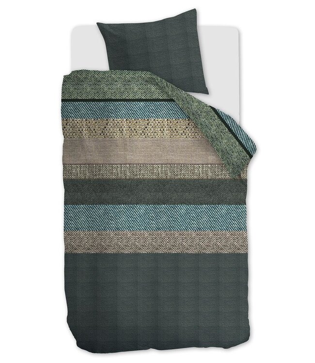 Beddinghouse Dekbedovertrek Flanel Enzo Green