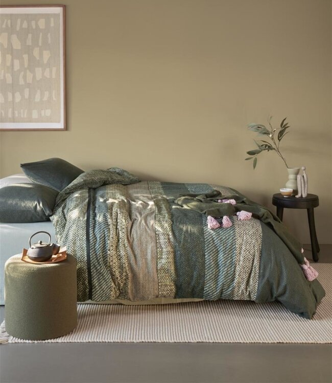 Beddinghouse Dekbedovertrek Flanel Enzo Green