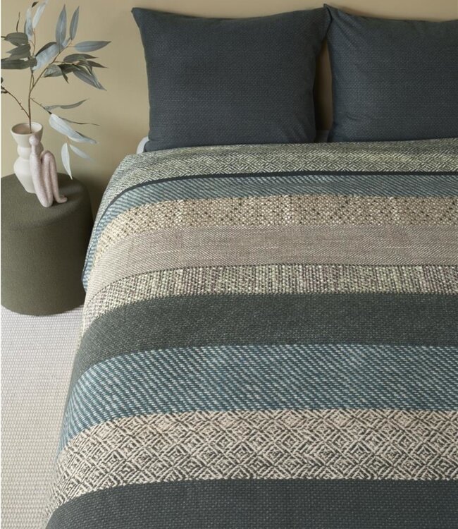 Beddinghouse Dekbedovertrek Flanel Enzo Green