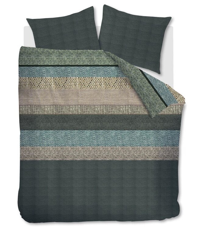 Beddinghouse Dekbedovertrek Flanel Enzo Green