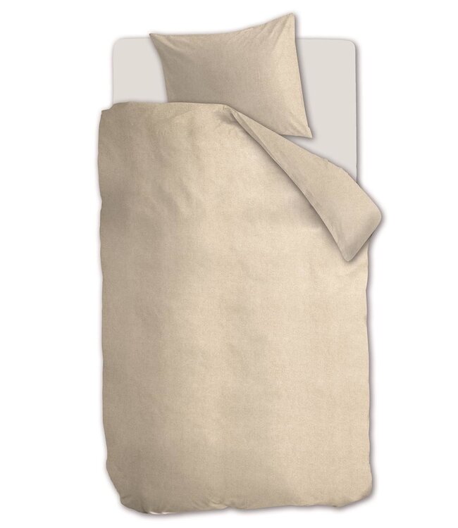 Beddinghouse Dekbedovertrek Flanel Frost Light Sand 140 x 200/220