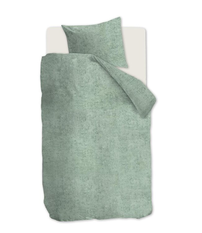 Beddinghouse Dekbedovertrek Flanel Frost Grey Green 140 x 200/220