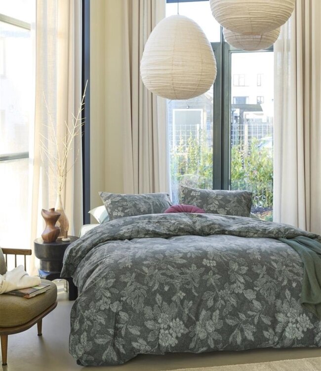 Beddinghouse Dekbedovertrek Flanel Mea Green 240 x 200/220