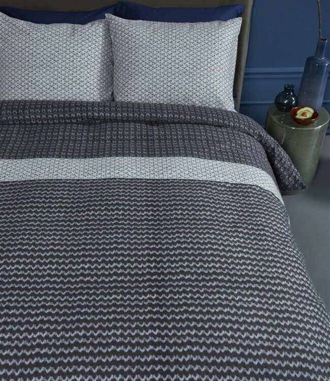 Beddinghouse Dekbedovertrek Flanel River Blue
