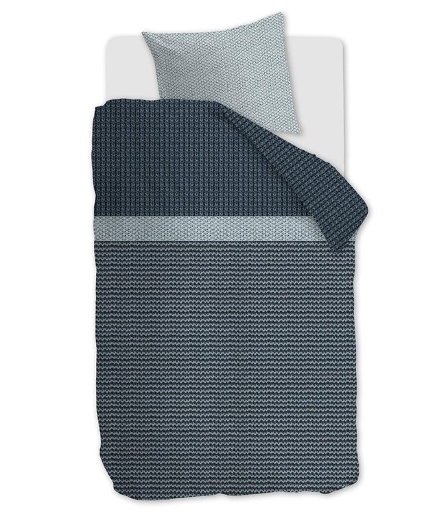 Beddinghouse Dekbedovertrek Flanel River Blue