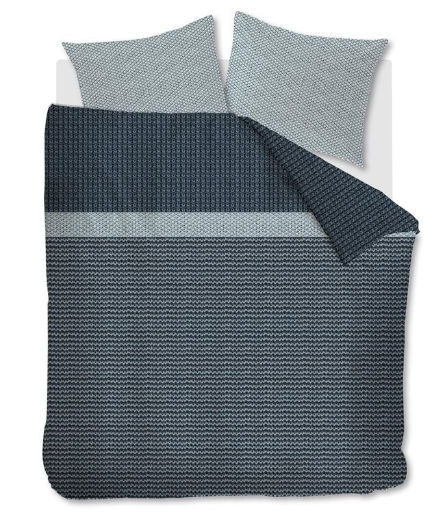 Beddinghouse Dekbedovertrek Flanel River Blue