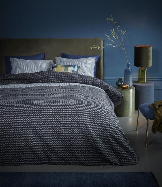 Beddinghouse Dekbedovertrek Flanel River Blue 240 x 200/220
