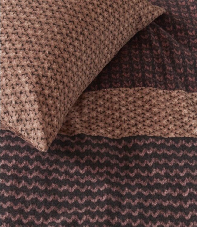 Beddinghouse Dekbedovertrek Flanel River Dark Red