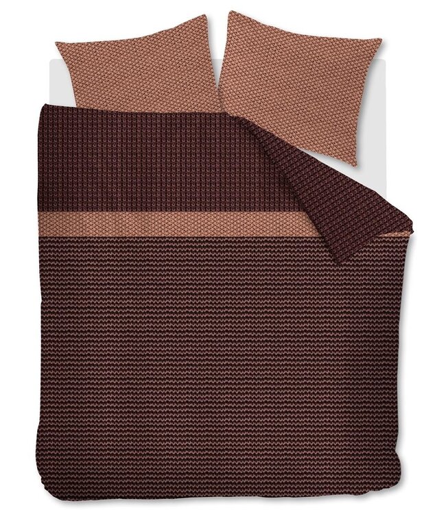 Beddinghouse Dekbedovertrek Flanel River Dark Red