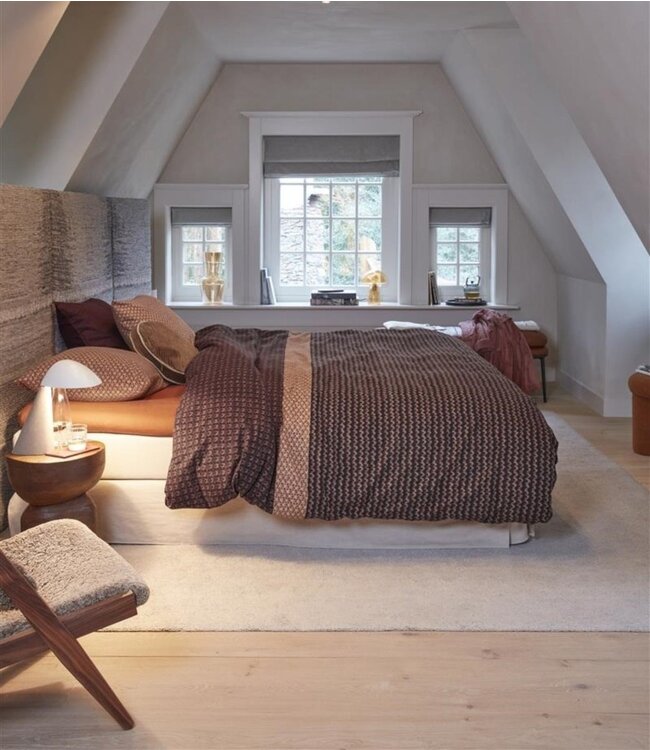 Beddinghouse Dekbedovertrek Flanel River Dark Red 240 x 200/220