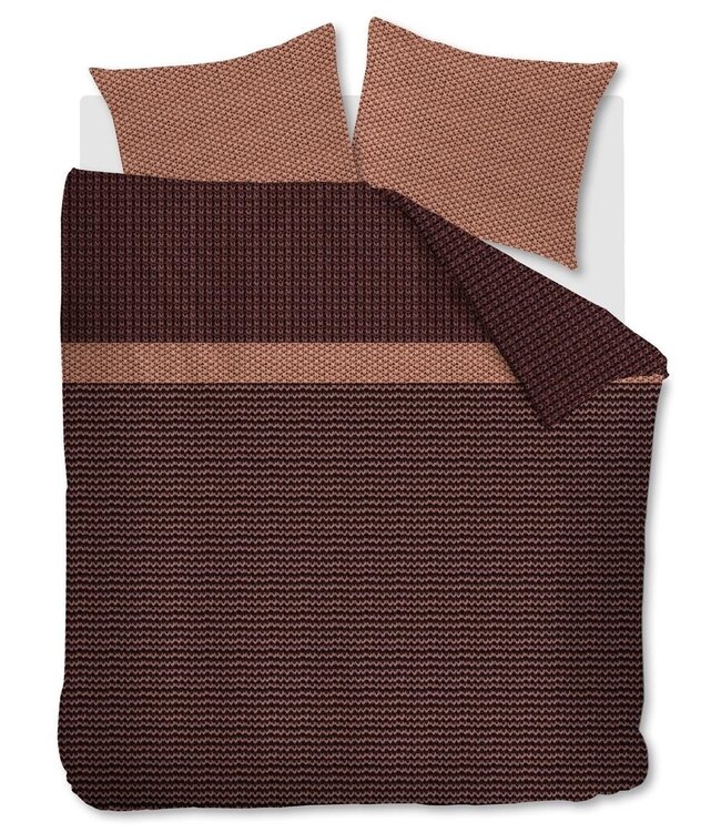 Beddinghouse Dekbedovertrek Flanel River Dark Red 240 x 200/220