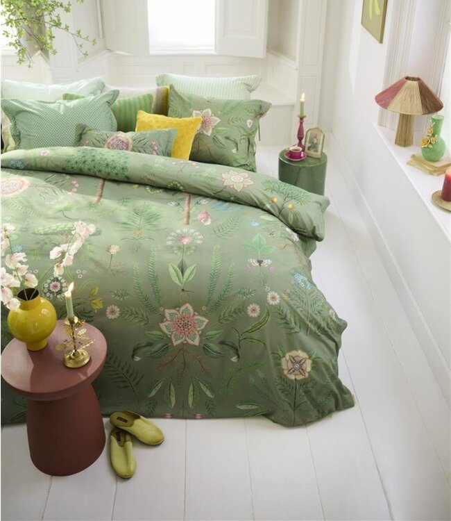 Pip Studio Dekbedovertrek Bamboleo Groen 240 x 200/220